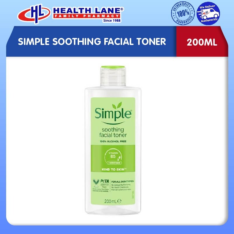 SIMPLE SOOTHING FACIAL TONER (200ML)